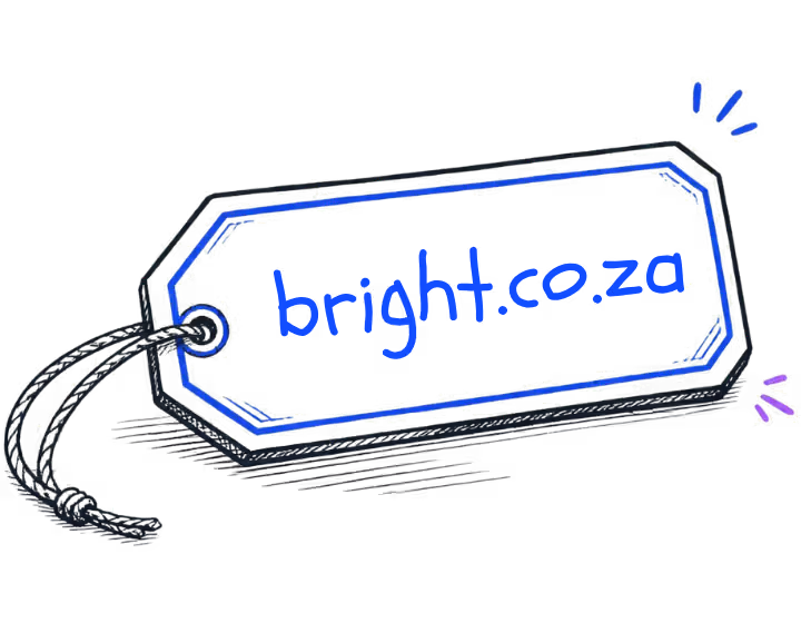 Hand-drawn short domain name tag